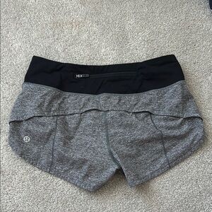 lululemon athletica Gray and Black Athletic Shorts